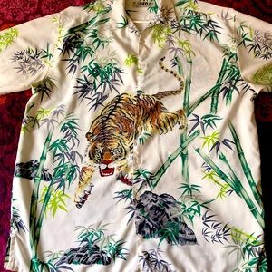 Men’s Button Down Shirt  - Tiger